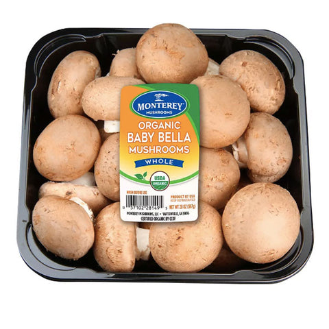 Monterey Organic Whole Baby Bella Mushrooms, 20 oz.