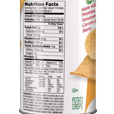 Sensible Portions Cheddar Cheese Garden Veggie Chips, 5 oz.