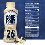 Core Power Protein Shake with 26g Protein by fairlife Milk, Vanilla, 14 fl oz