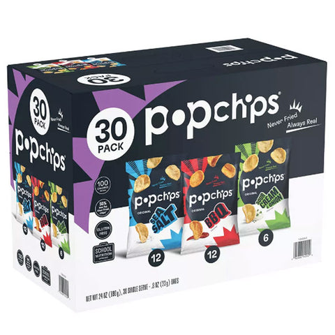 Popchips Variety Pack, 30 Count