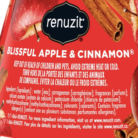 Renuzit Adjustable Solid Gel Air Freshener Cone, Apple & Cinnamon, 7 oz