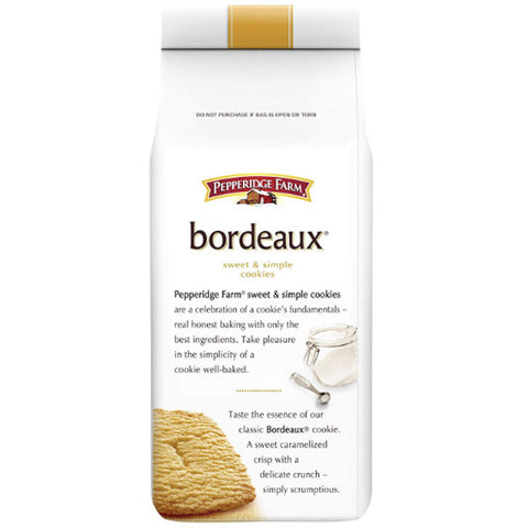 Pepperidge Farm Bordeaux Caramelized Crisp Cookies, 6.75 oz - Water Butlers