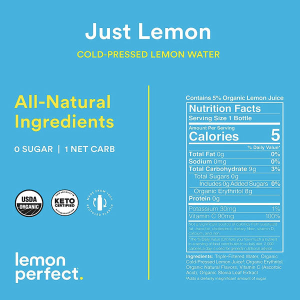 Cold Pressed Lemon Water - Just Water (12 Drinks / 12 Fl Oz. Per