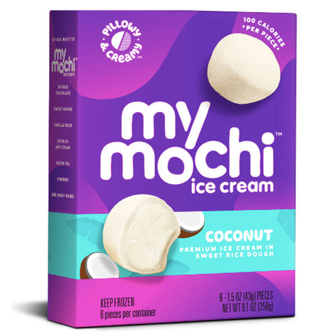 My/Mochi Ice Cream Creamy Coconut, 6 Count