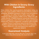 Friskies Gravy Wet Cat Food, Extra Gravy Chunky With Chicken in Savory Gravy, 5.5 oz.