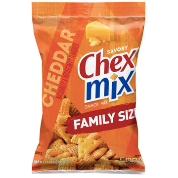 Chex Mix Savory Cheddar Snack Mix, 15 oz