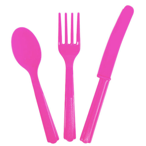 Way To Celebrate! Plastic Cutlery Set for 8, 24 Count