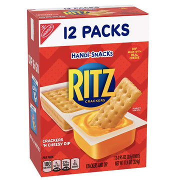 Handi Snacks, Ritz Crackers 'N Cheese Dip, 10 Count