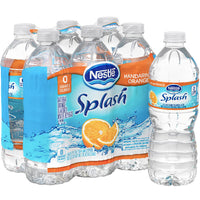 Nestle Splash Mandarin Orange Flavored Water, 16.9 Fl. Oz. 6 Ct - Water Butlers