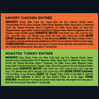 Sheba Wet Cat Food Pate Variety Pack, Savory Chicken and Roasted Turkey Entrees, 24 Count