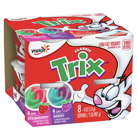 Yoplait Classic Trix Berry & Strawberry Variety Pack Yogurt, 8 Count