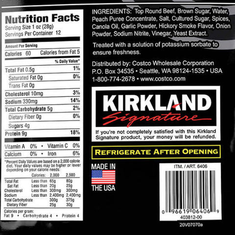 Kirkland Signature Extra Thick Cut Steak Strips, 12 oz