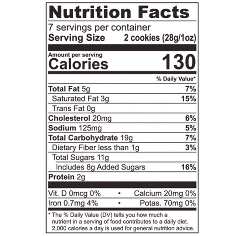 Tate's Bake Shop Oatmeal Raisin Cookies, 7 oz