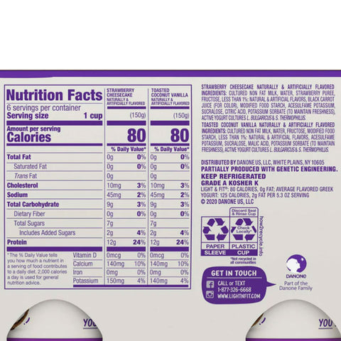Dannon Light And Fit Yogurt Nutrition: Boost Your Health
