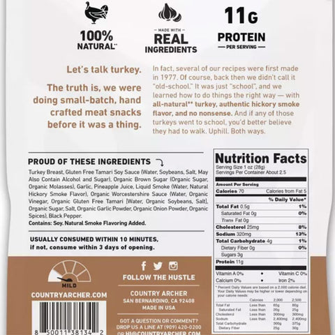 Country Archer Hickory Smoke Turkey, 2.5 oz.