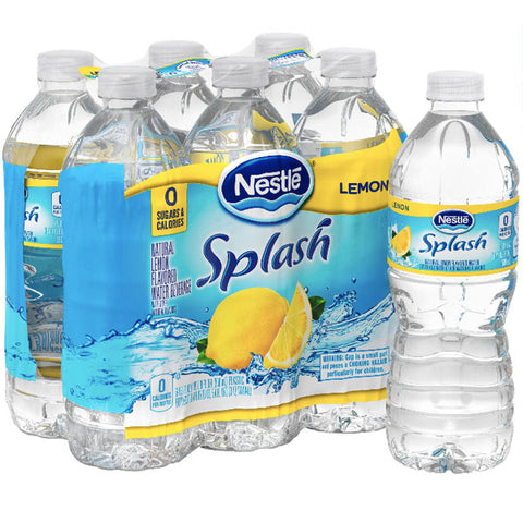 Nestle Splash Lemon Flavored Water, 16.9 Fl. Oz. 6 Ct - Water Butlers