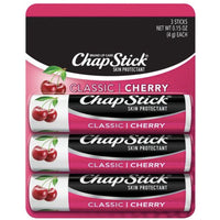 ChapStick Classic Flavored Lip Balm, Cherry, 3 Count - Water Butlers