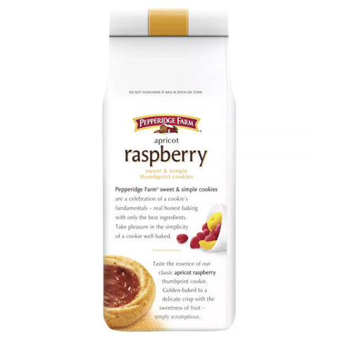 Pepperidge Farm Apricot Raspberry Thumbprint Cookies, 6.75oz - Water Butlers