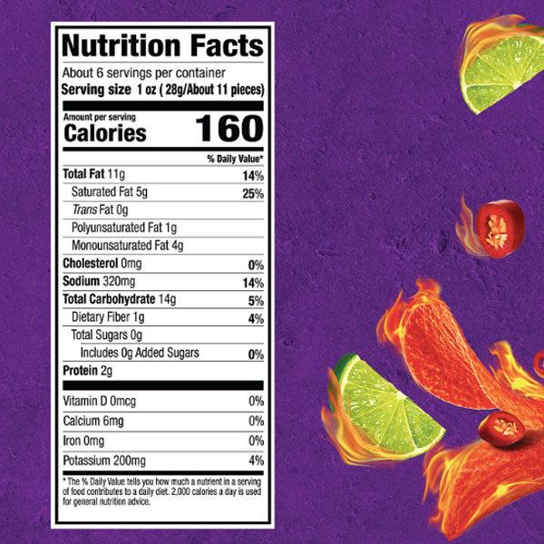 Takis Nutrition Label