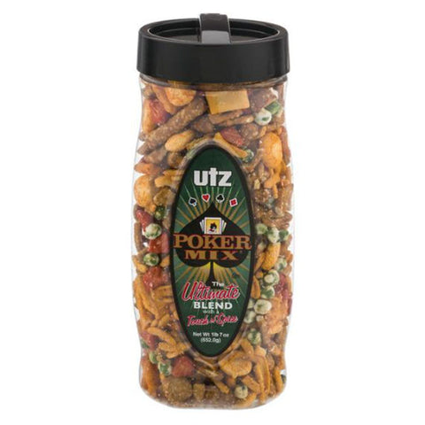 Utz Poker Mix, A Savory Blend Of Crunchy Snacks, 20.5 oz