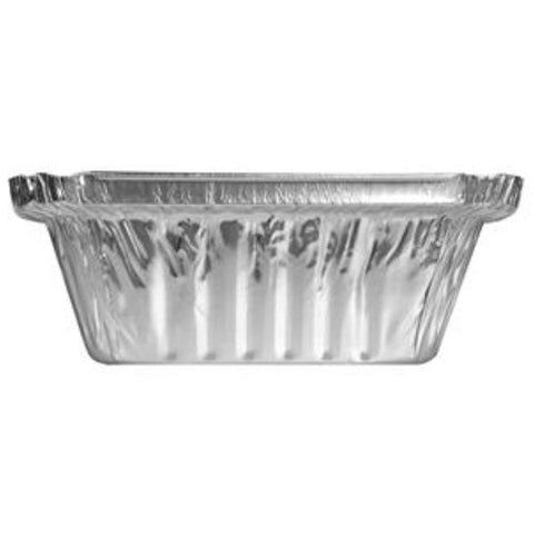 Aluminum Medium Rectangular Foil Takeout Pans with Folded Lids, 3 Count