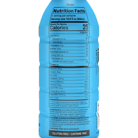 Prime Hydration Drink, Blue Raspberry, 16.9 fl oz.