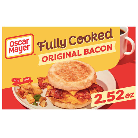 Oscar Mayer Fully Cooked Original Bacon, 2.52 oz