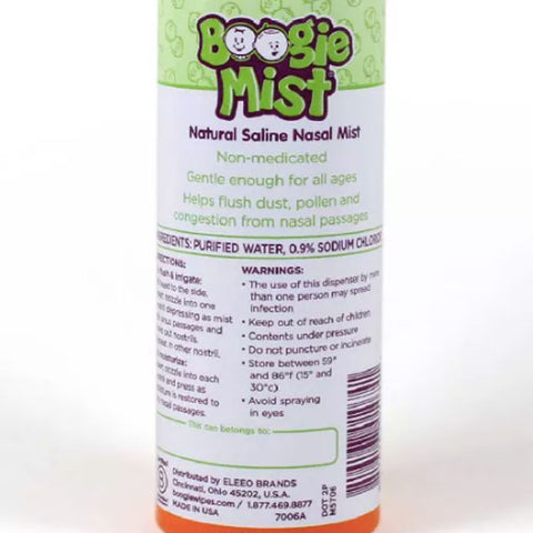 Boogie Mist Stuffy Nose Spray Fresh Scent, 3.1 oz