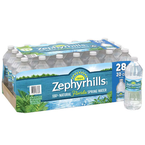 Zephyrhills Water 20oz bottles, 28 Count