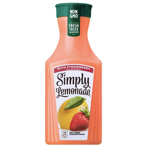 Simply Lemonade with Strawberry, All Natural, 52 fl oz