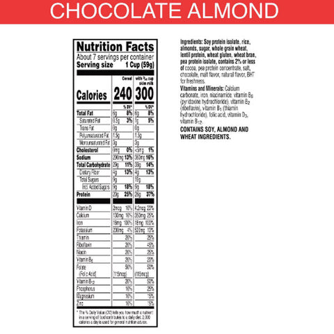 Kellogg's Special K High Protein Chocolate Almond Cold Breakfast Cereal, 15.5 oz