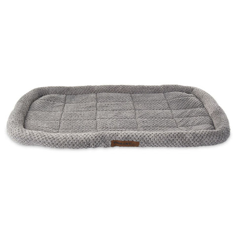 Vibrant Life Cozy Luxe Crate Mat Pet Bed, Gray