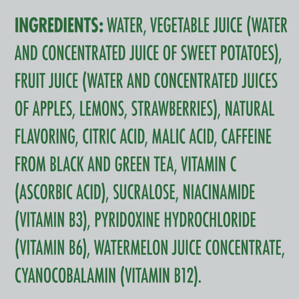 V8 +ENERGY® Ingredients - V8® Fruit and Vegetable Juices