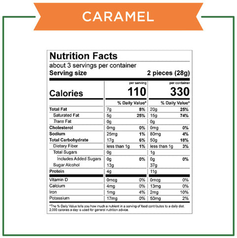 Russell Stover Sugar Free Caramel Chocolates with Stevia, 3 oz