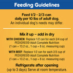 Pedigree Chopped Ground Dinner Multipack Beef & Chicken Dog Food 13.7 oz, 12 Pack