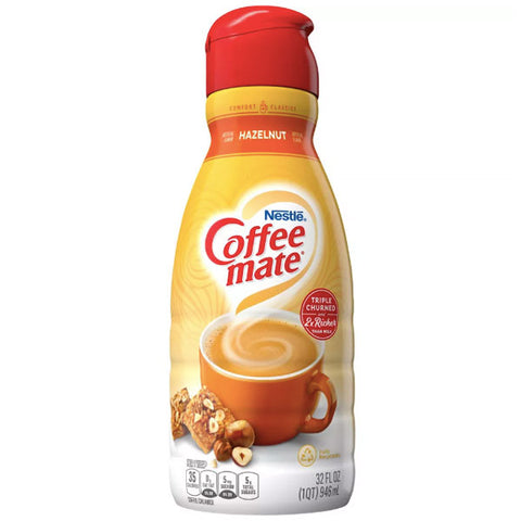 Nestle Coffee Mate Hazelnut Liquid Coffee Creamer, 32 fl oz