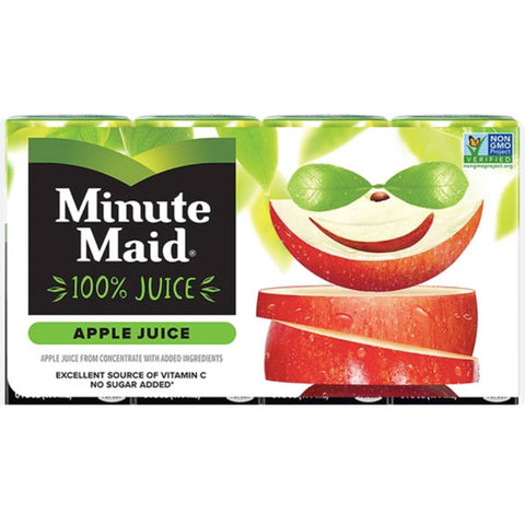 Minute Maid Apple Juice Cartons, 6 fl oz, 8 Count