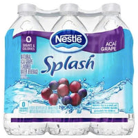 Nestle Splash Acai Grape Flavored Water, 16.9 Fl. Oz. 6 Count - Water Butlers