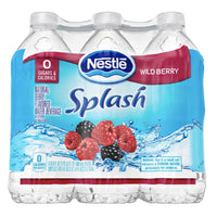 Nestle Splash Wild Berry Flavored Water, 16.9 Fl. Oz. 6 Ct - Water Butlers