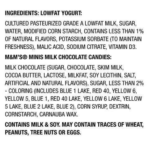 YoCrunch Low Fat Vanilla with M&Ms Yogurt, 6 oz.