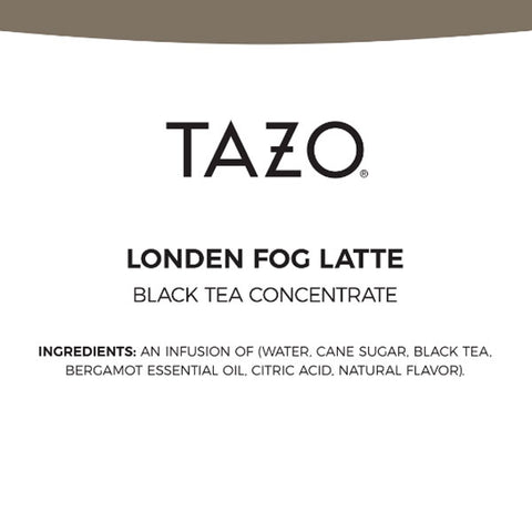 Tazo London Fog Latte Iced Tea Concentrate, Black Tea, 32 oz