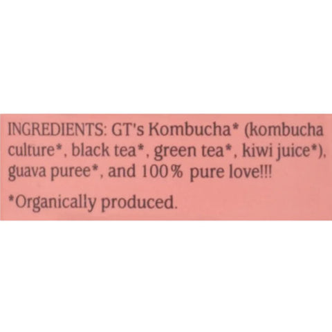 GTs Synergy Kombucha Organic Guava Goddess, 16 fl oz.