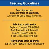 Pedigree Chopped Ground Dinner Meaty Wet Dog Food for Adult Dog Variety Pack, 18 Count