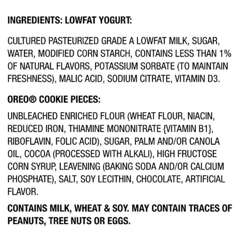 YoCrunch Low Fat Vanilla with OREO Yogurt, 6 oz.