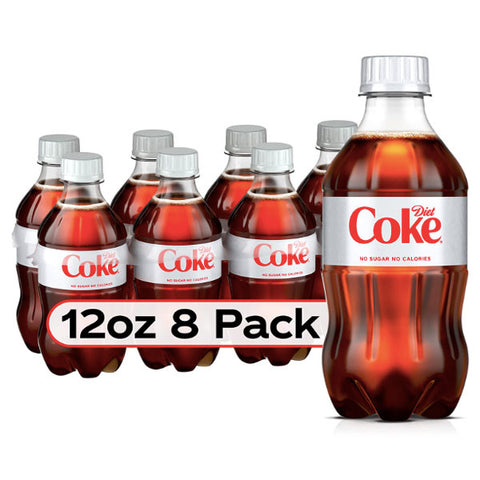 Diet Coca-Cola Soda Soft Drink Coke, 12 fl oz, 8 Pack