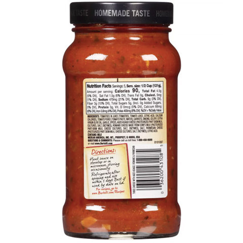 Bertolli Rustic Cut Three Cheese Pasta Sauce 23 oz. - Water Butlers