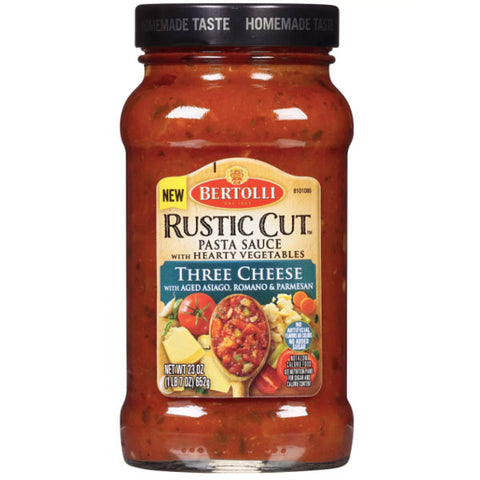 Bertolli Rustic Cut Three Cheese Pasta Sauce 23 oz. - Water Butlers