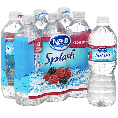 Nestle Splash Wild Berry Flavored Water, 16.9 Fl. Oz. 6 Ct - Water Butlers