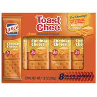 Lance ToastChee Cheddar Sandwich Crackers, 8 Ct - Water Butlers