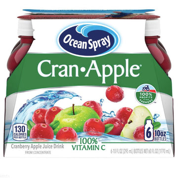 Ocean Spray Cran-Apple Juice, 10 Fl. Oz, 6 Count